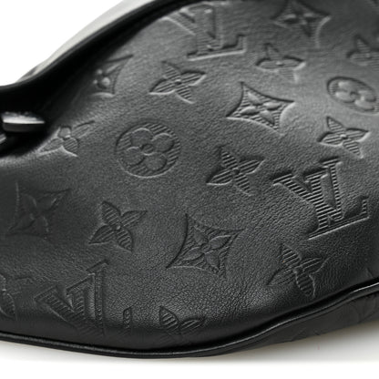 Louis Vuitton Calfskin Monogram Shadow Discovery Bumbag Black 8 of 9