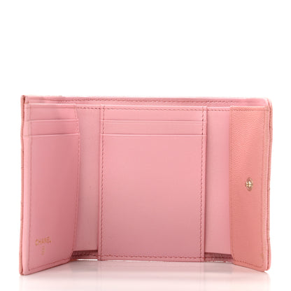 Chanel Iridescent Caviar Quilted Small Flap Wallet Rose Pink 5 of 9