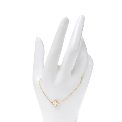 Van Cleef & Arpels 18K Yellow Gold Mother of Pearl Sweet Alhambra Bracelet 2 of 7