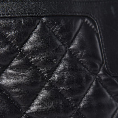 Chanel Lambskin Quilted Coco Cocoon Hobo Black 13 of 15