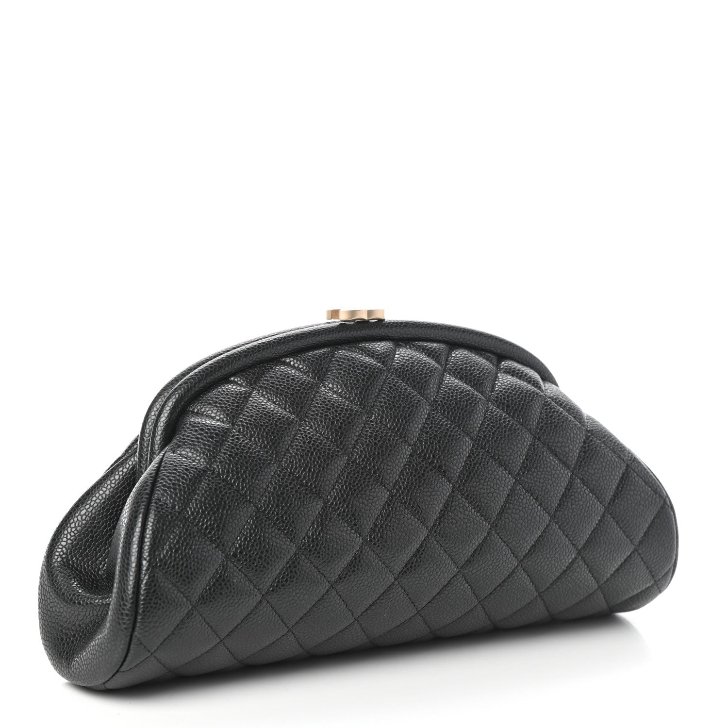 Chanel Caviar Quilted Timeless Clutch Black 3 of 9