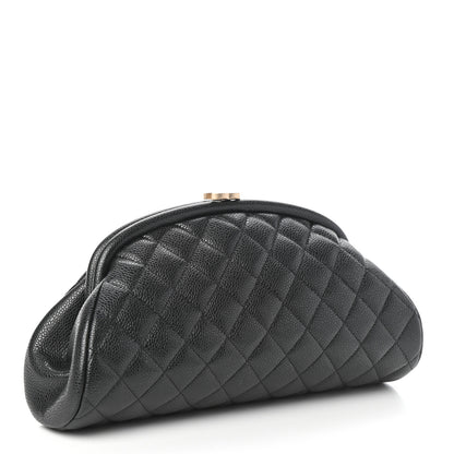 Chanel Caviar Quilted Timeless Clutch Black 3 of 9