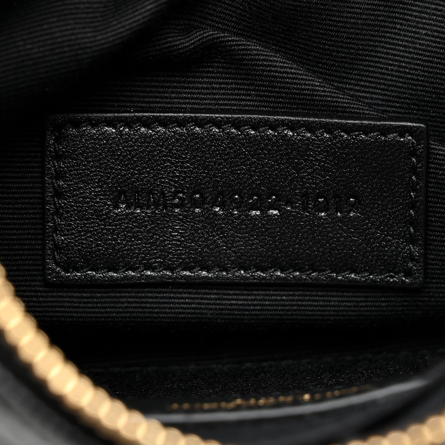 Grain De Poudre Chevron Monogram Bill Pouch Black