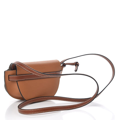 Loewe Grained Calfskin Mini Gate Crossbody Bag Caramel Pecan 3 of 10