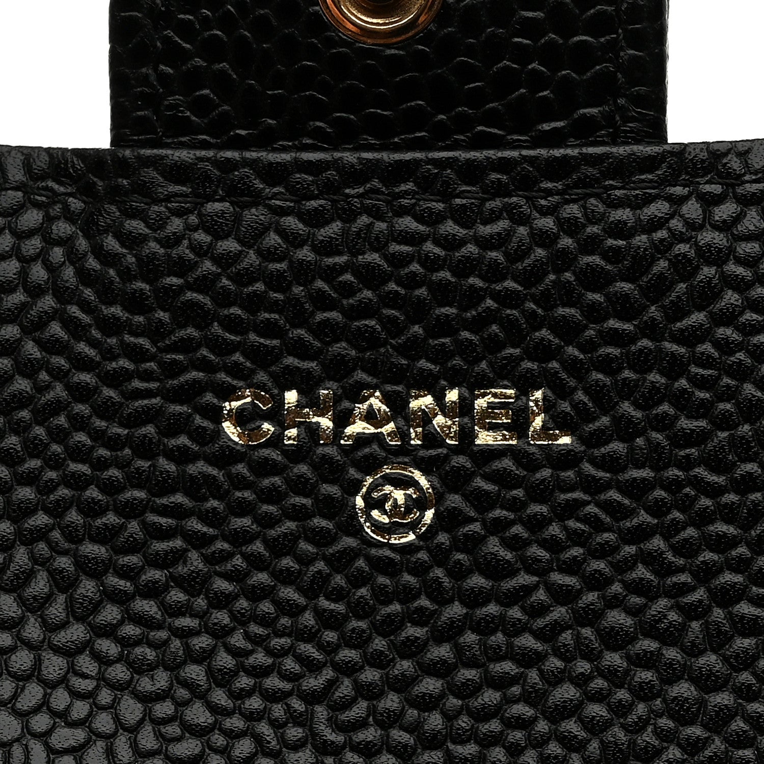 Chanel Caviar Quilted Large Gusset Flap Wallet Black 7 of 9