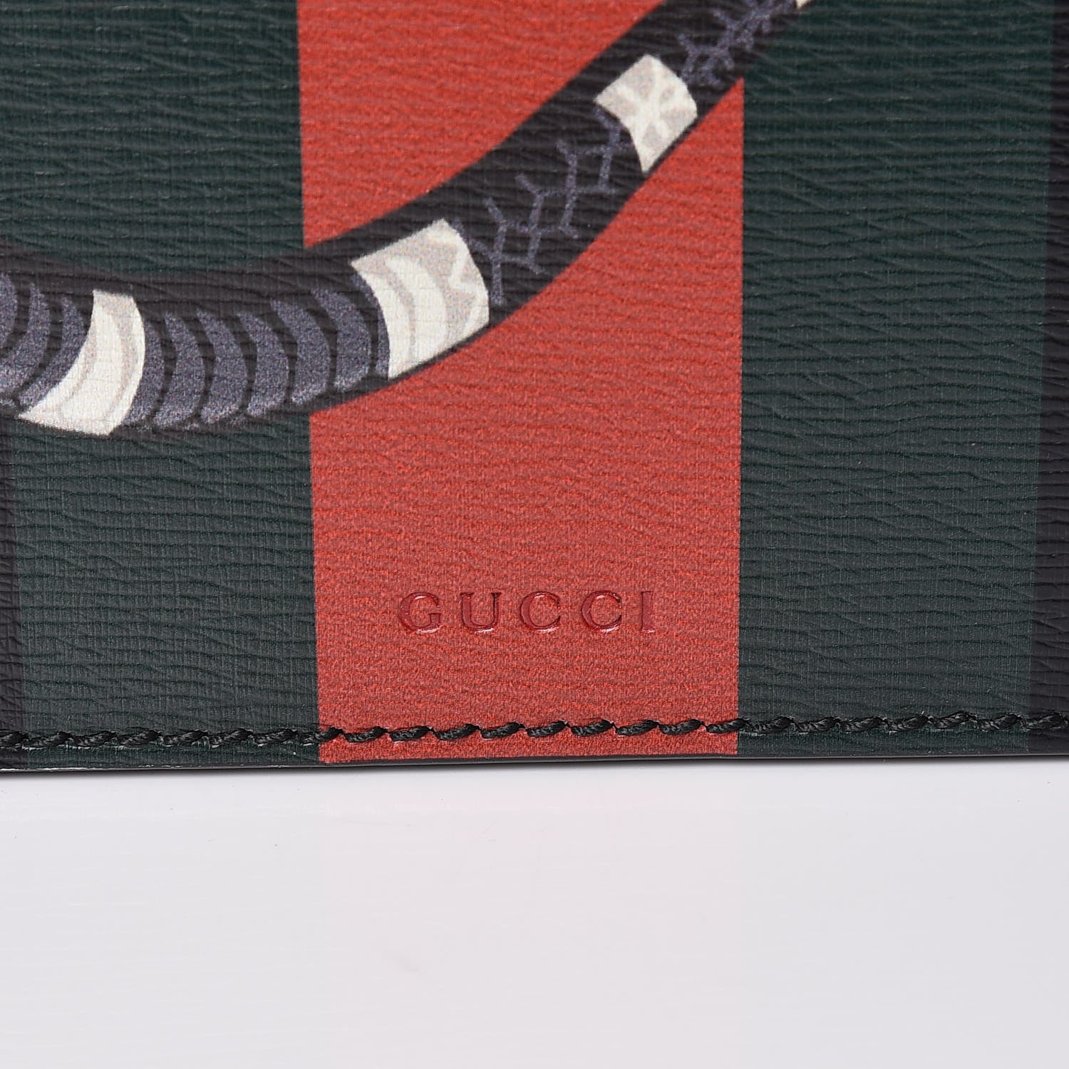 Gucci Calfskin Kingsnake Print Vertical Tote Black 12 of 13