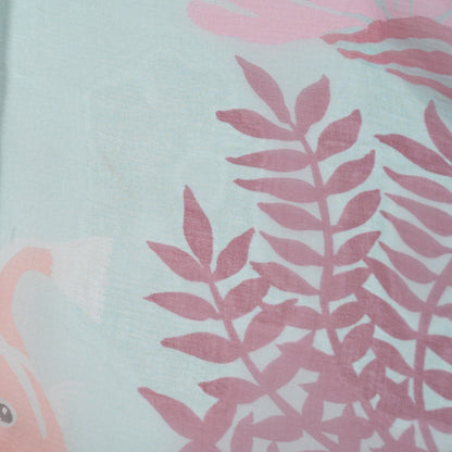 Hermes Silk Mousseline Under The Waves Shawl 140 Vert D Eau Vieux Rose Corail 6 of 7