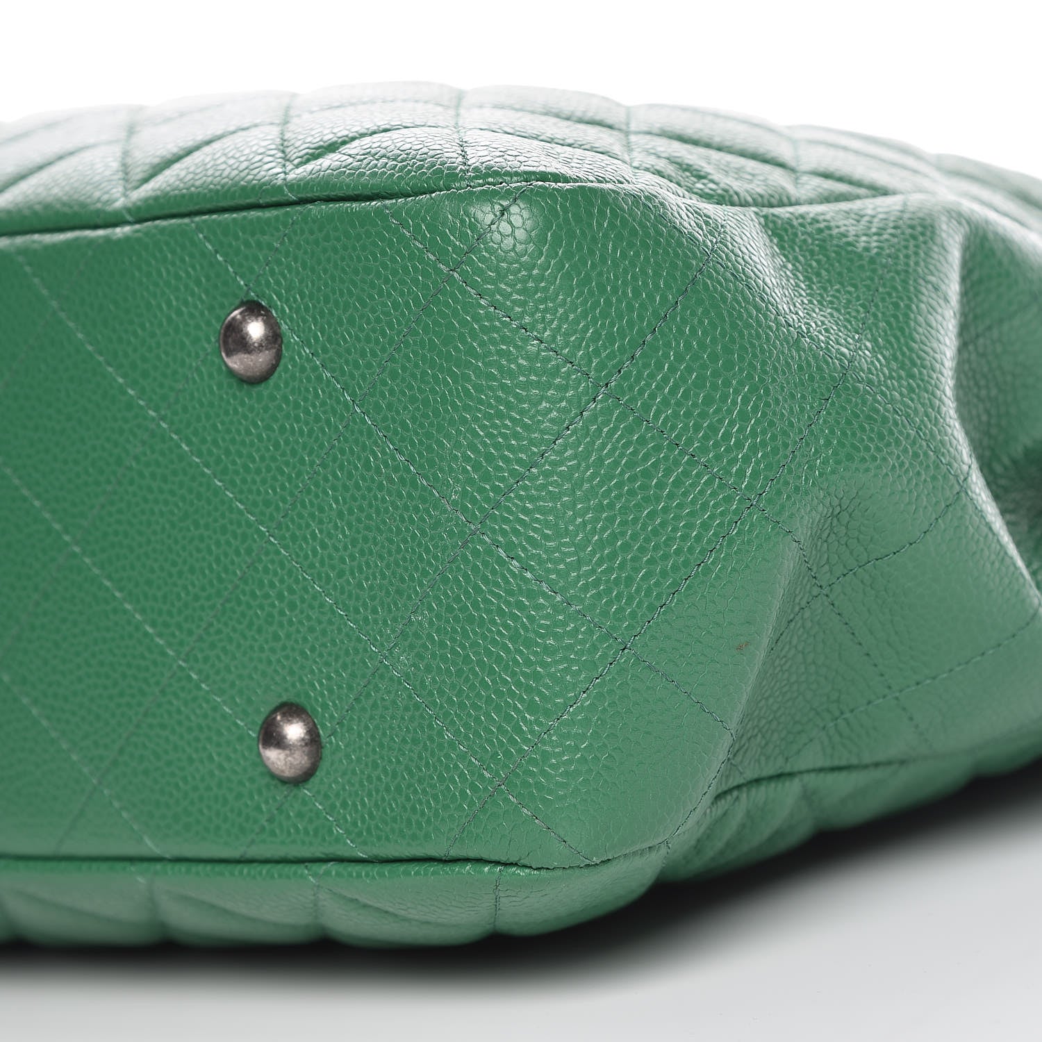 Chanel Caviar Quilted Timeless Tote Green 9 of 14