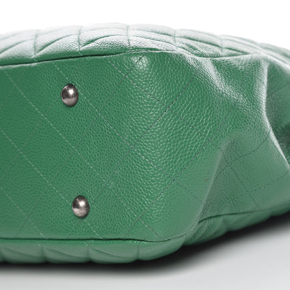 Chanel Caviar Quilted Timeless Tote Green 9 of 14