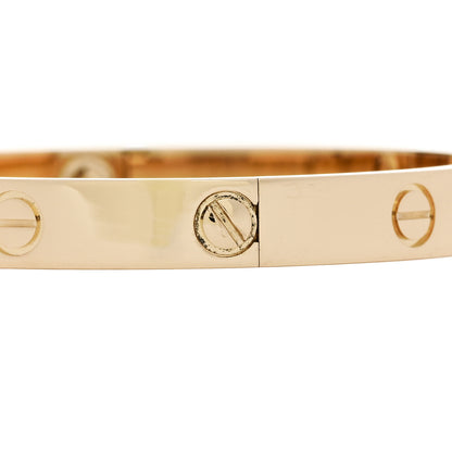 Cartier 18K Yellow Gold LOVE Bracelet 17 5 of 9