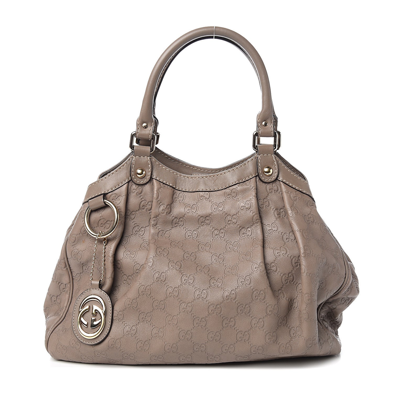 Gucci Guccissima Medium Sukey Tote Taupe 1 of 9