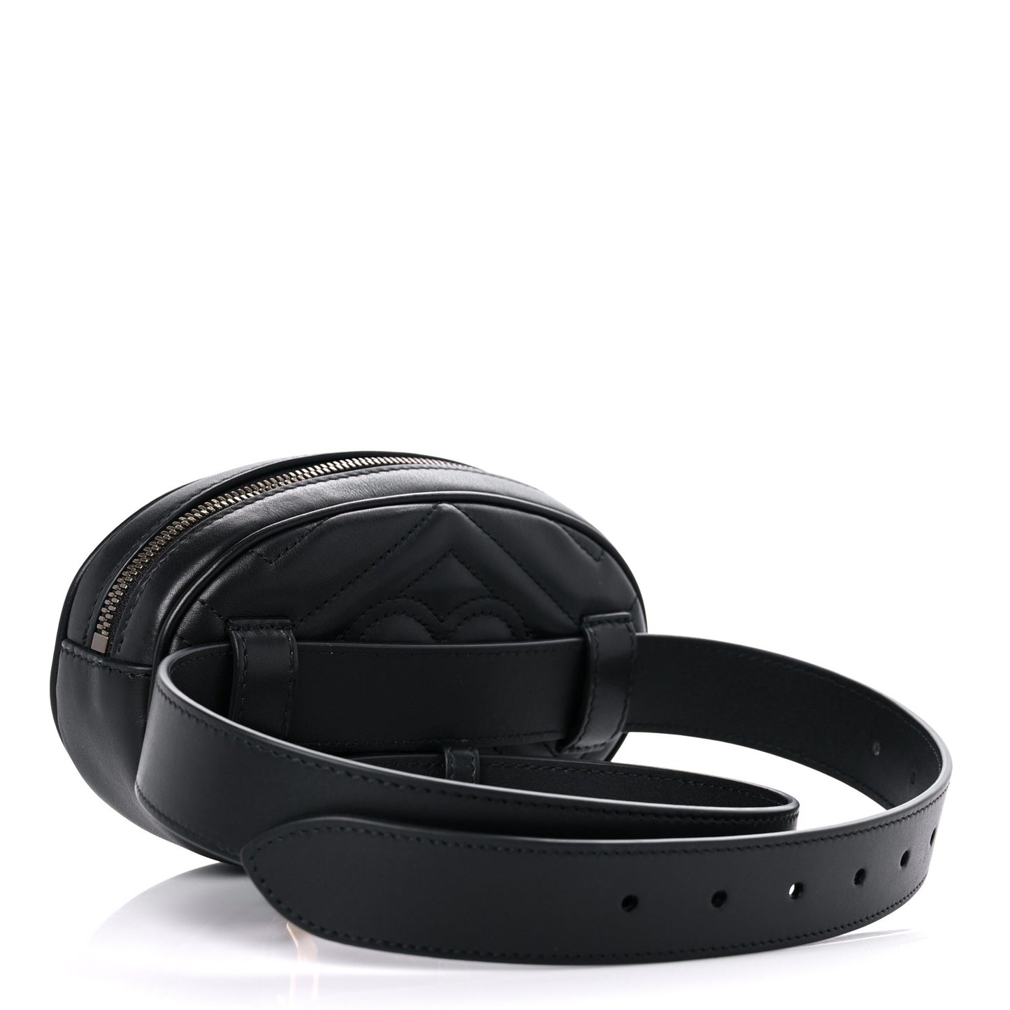 Calfskin Matelasse GG Marmont Belt Bag 85 34 Black
