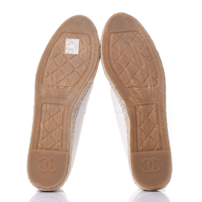 Chanel Lambskin CC Espadrilles 41 White 7 of 11