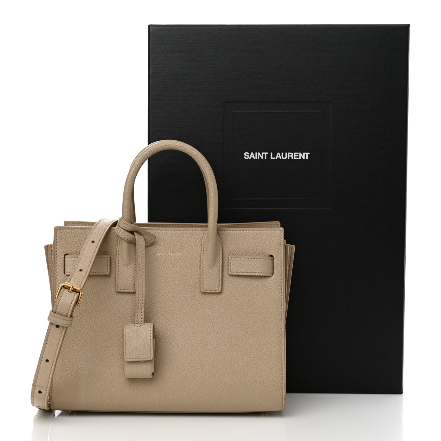 Grained Calfskin Nano Sac De Jour Sea Salt