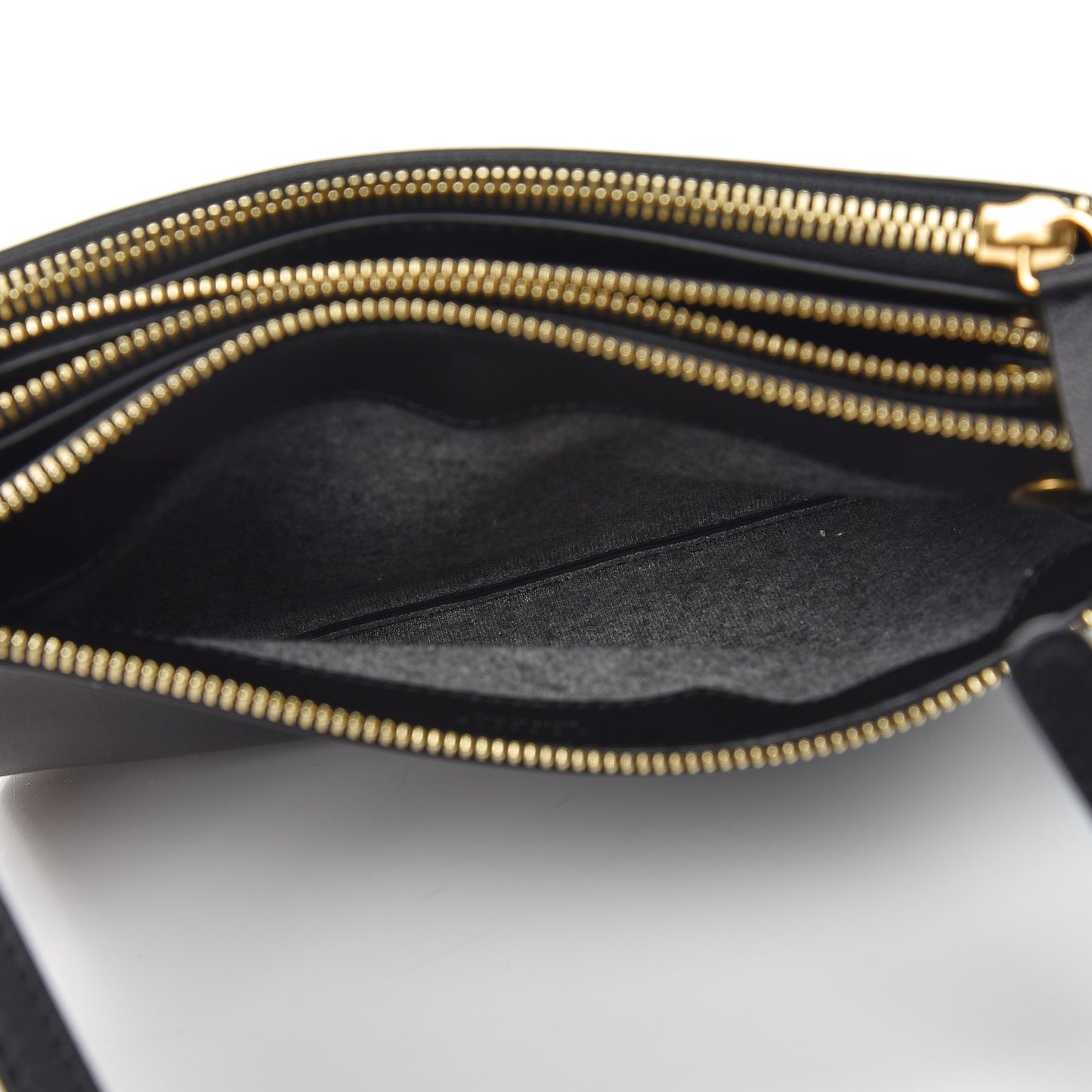 Lambskin Small Trio Crossbody Bag Black