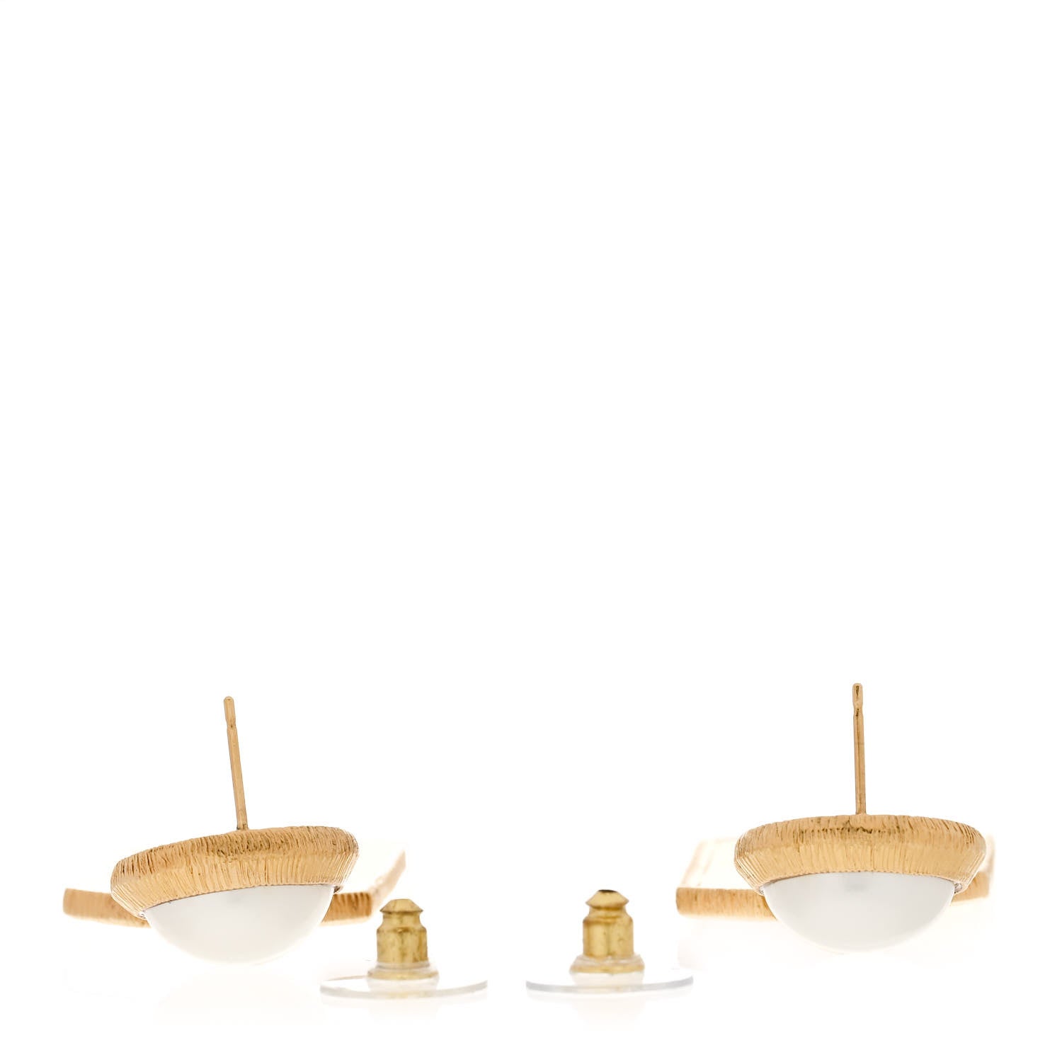 Chanel Pearl CC Tags Drop Earrings Gold 3 of 4