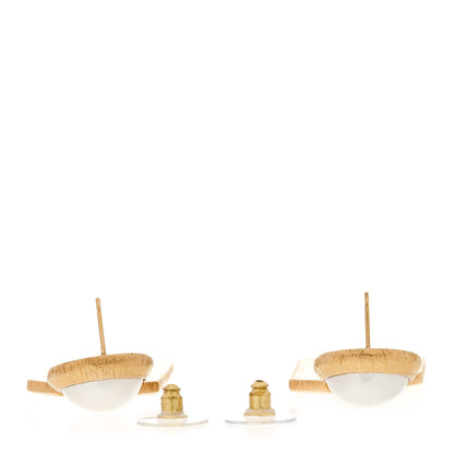 Chanel Pearl CC Tags Drop Earrings Gold 3 of 4
