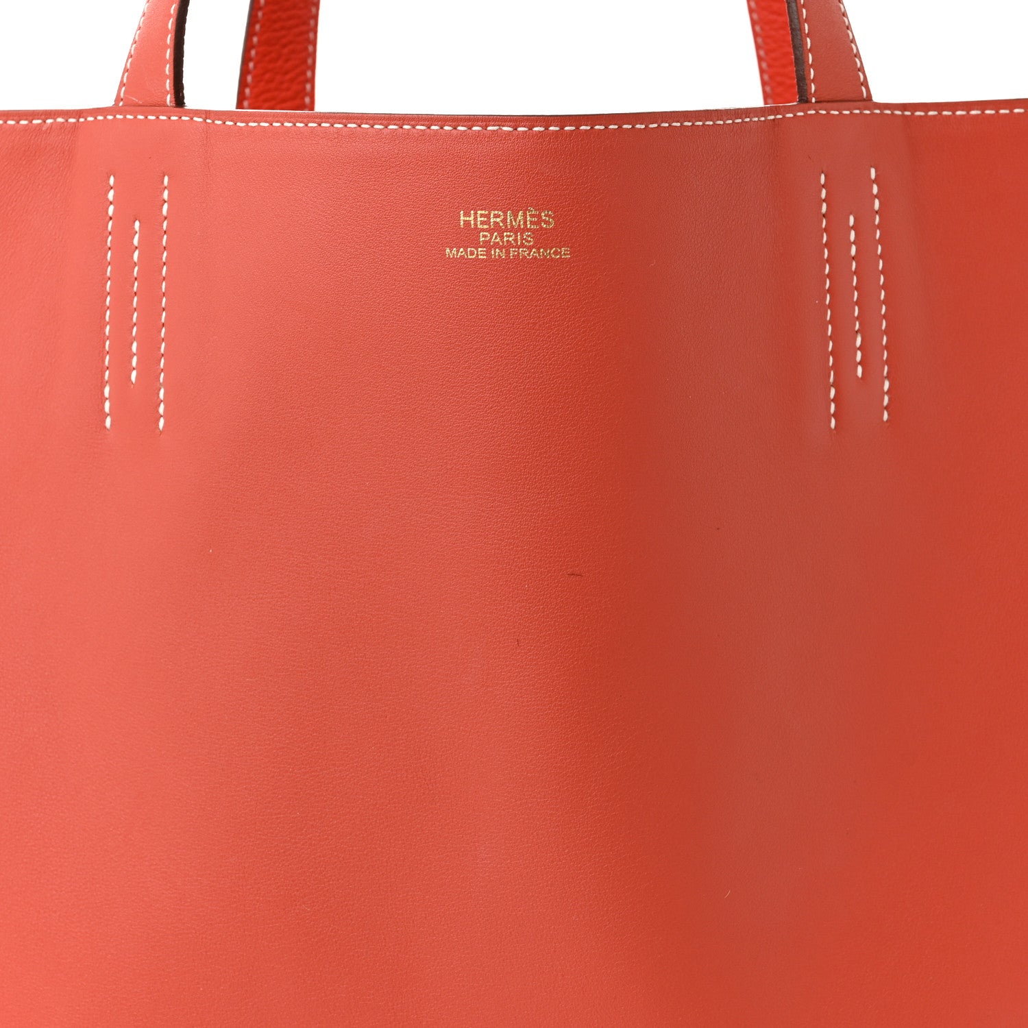 Hermes Taurillon Clemence Double Sens 45 Reversible Tote Rose Jaipur 13 of 17