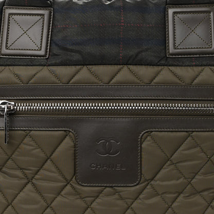 Chanel Nylon Quilted Medium Coco Cocoon Tote Khaki 7 of 9