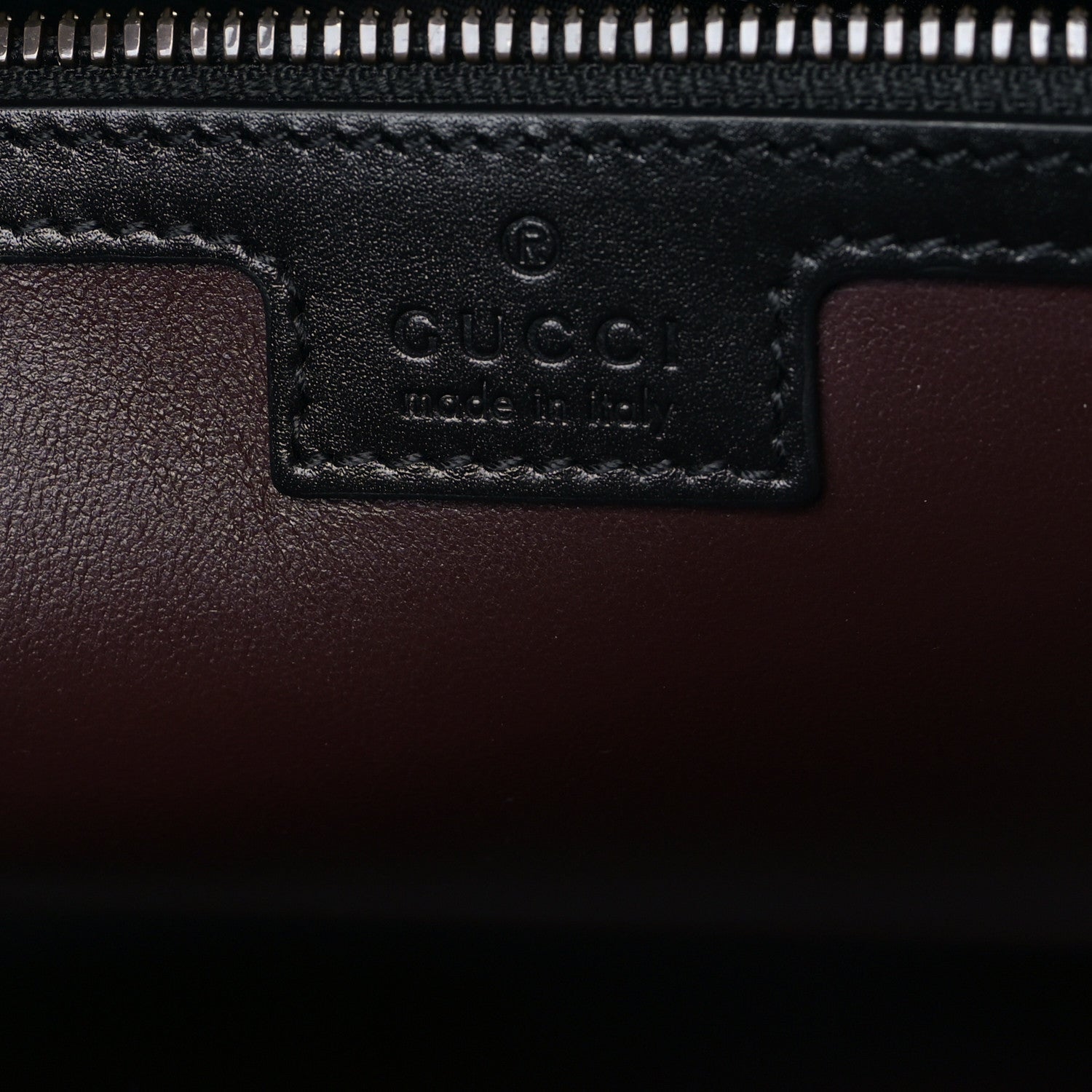 Gucci Calfskin Crocodile Double G Duffle Bag Black 6 of 9