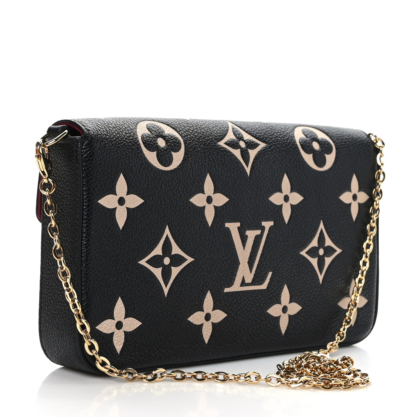 Empreinte Monogram Giant Felicie Pochette Black Beige