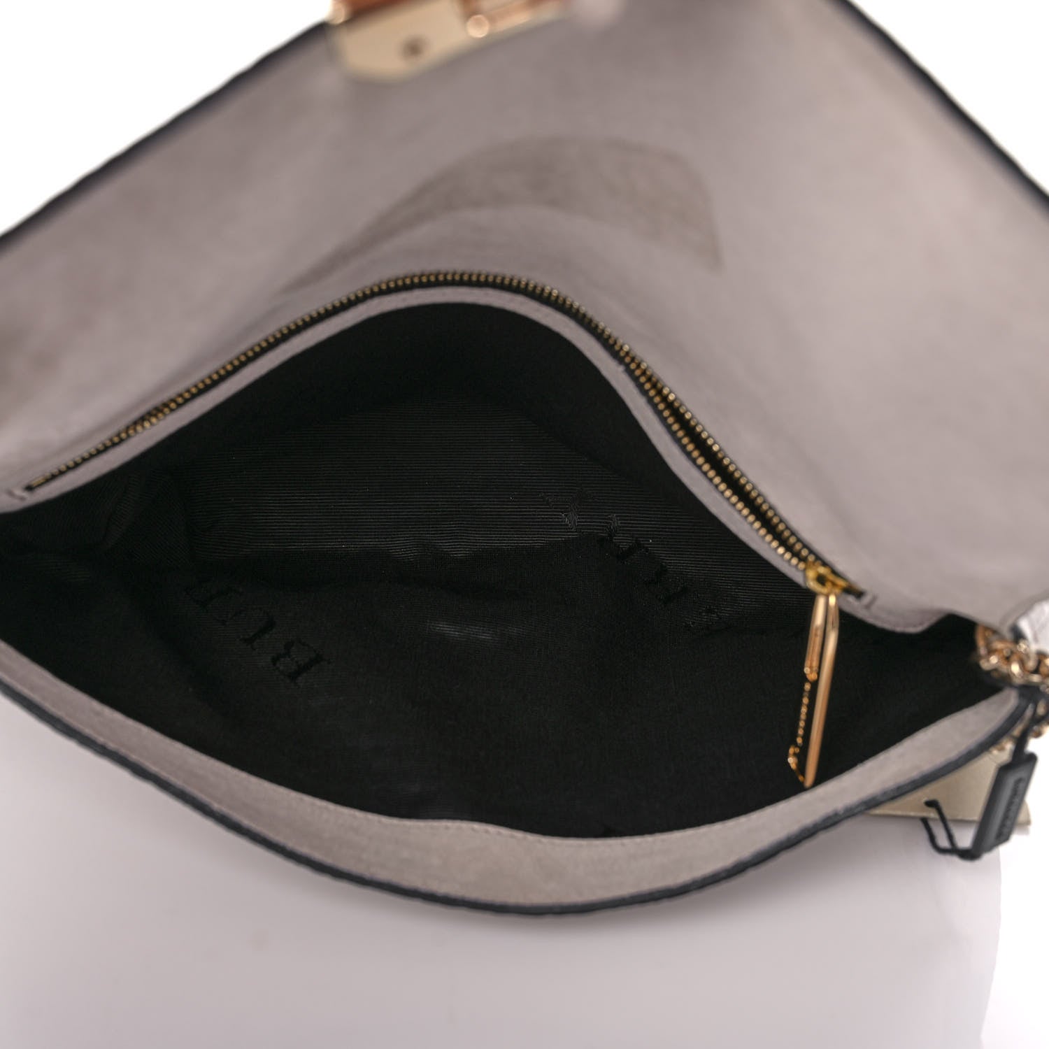 Burberry Signature Grain Medium Mildenhall Crossbody Bag Stone White 4 of 11
