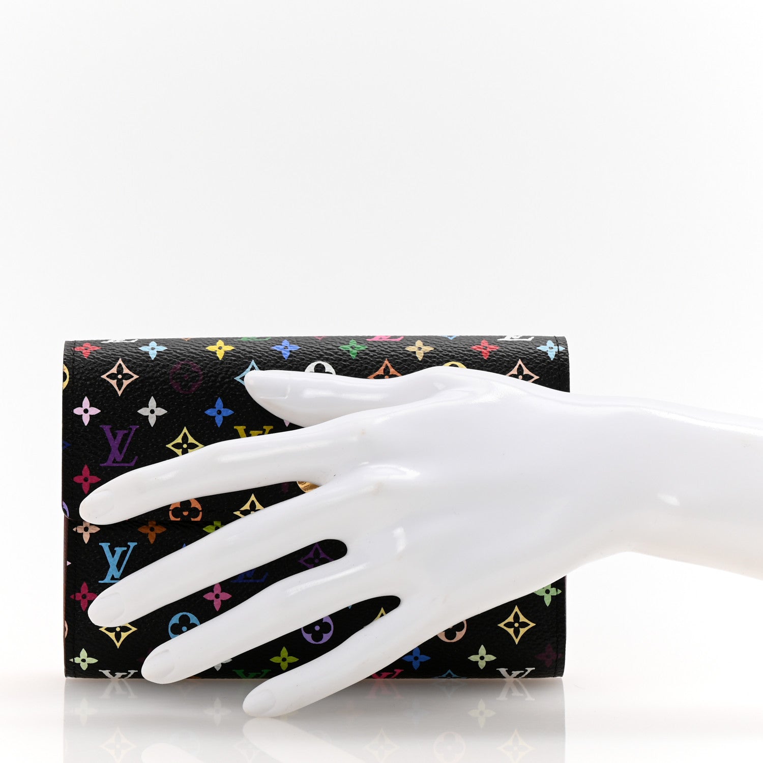 Louis Vuitton Monogram Multicolor Alexandra Wallet Black 2 of 9