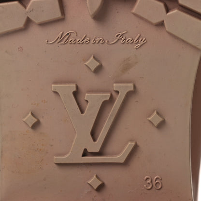 Louis Vuitton Rubber Embossed Monogram Splash Rain Boots 36 Rose Florentin 8 of 12