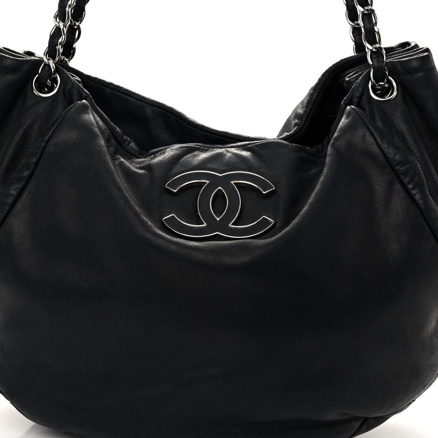 Lambskin Sensual Hobo Black