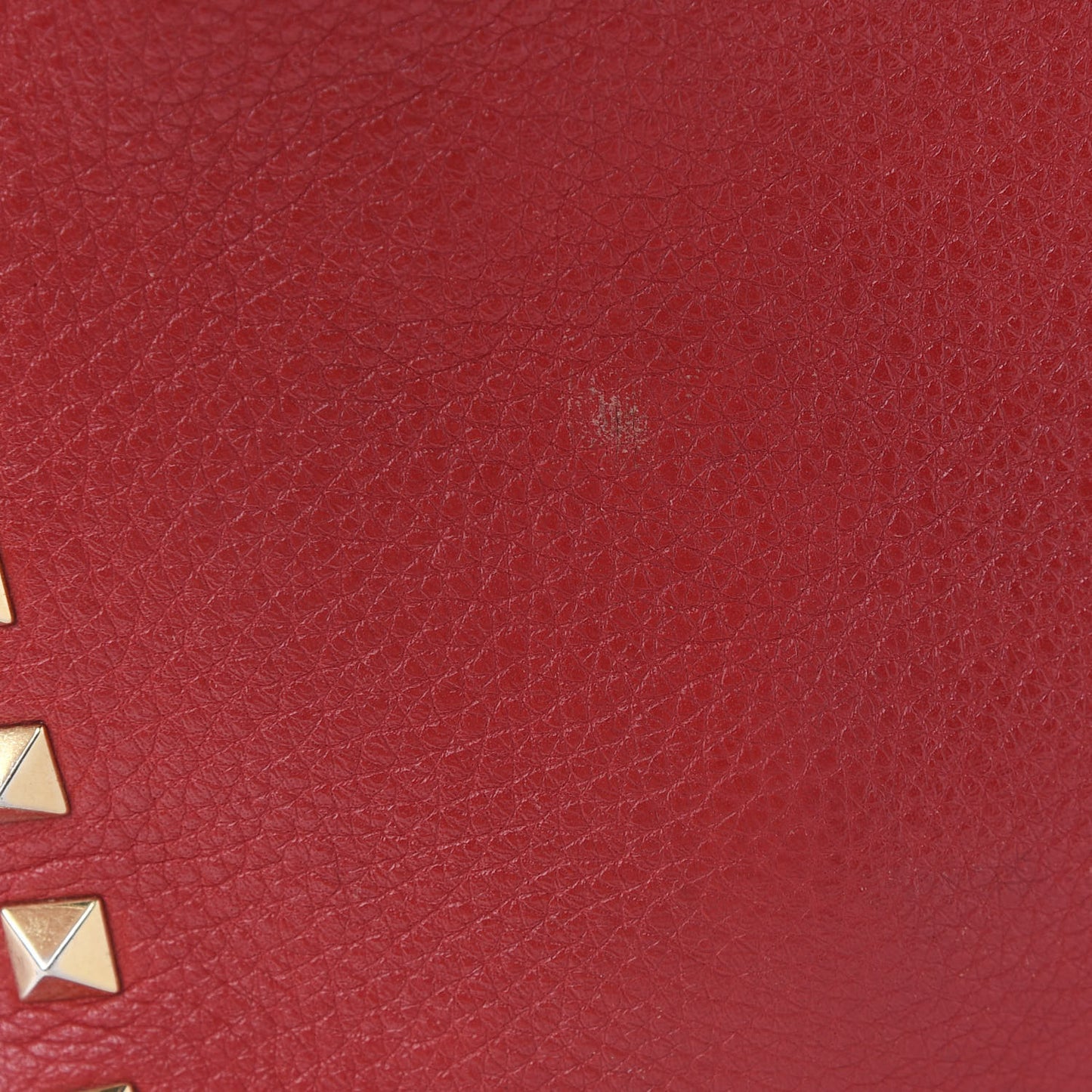 Pebbled Calfskin Large Rockstud Flip-Lock Messenger Bag Scarlet