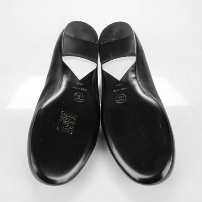 Chanel Lambskin Elastic Mocassin CC Flats 40.5 Black 5 of 8