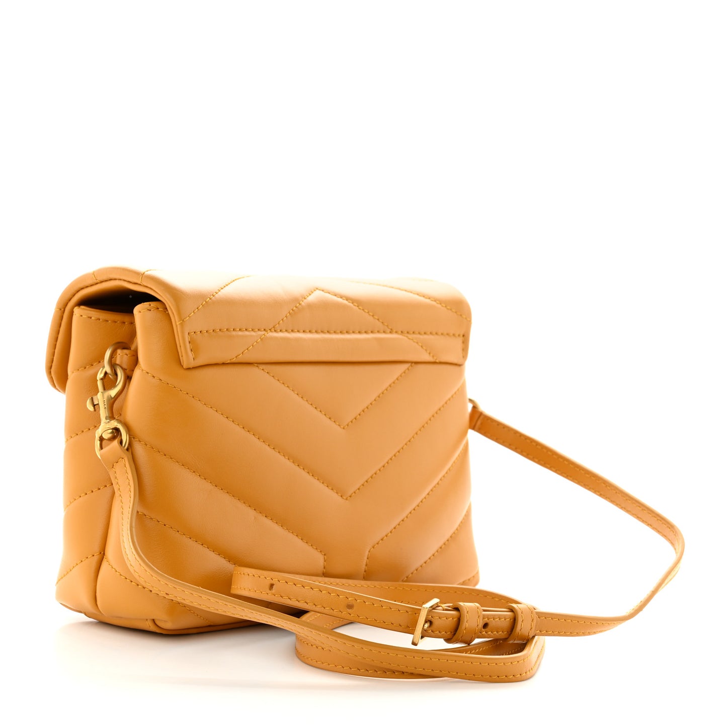 Calfskin Y Quilted Monogram Toy Loulou Crossbody Bag Cheddar