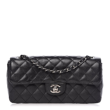 Chanel Caviar Quilted East West Flap Black 1 of 13