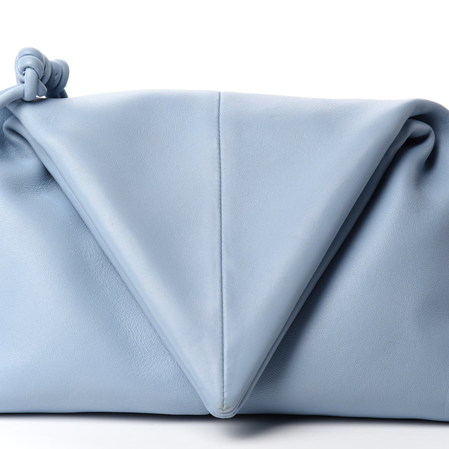 Lambskin BV Trine Clutch Ice