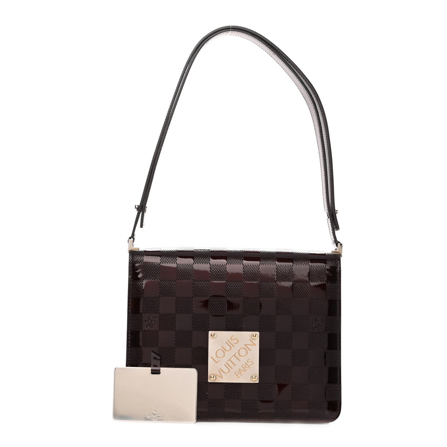 Damier Vernis Cabaret Bag Carmine