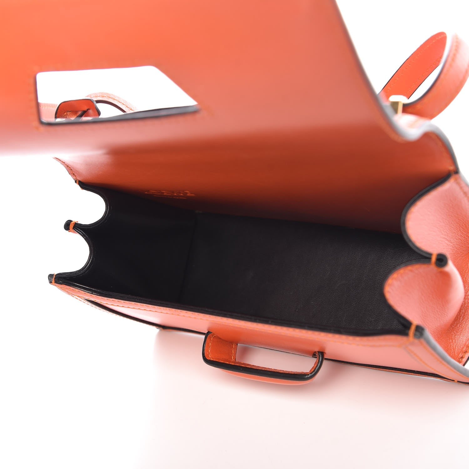 Loewe Calfskin Small Barcelona Shoulder Bag Orange 5 of 9