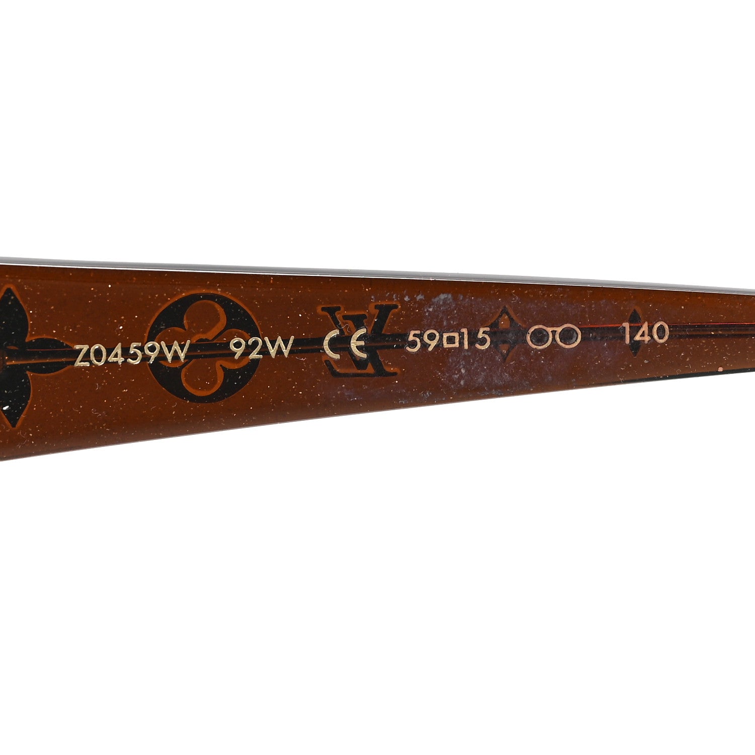Louis Vuitton Acetate Obsession GM Sunglasses Z0459W Brown Glitter 5 of 6