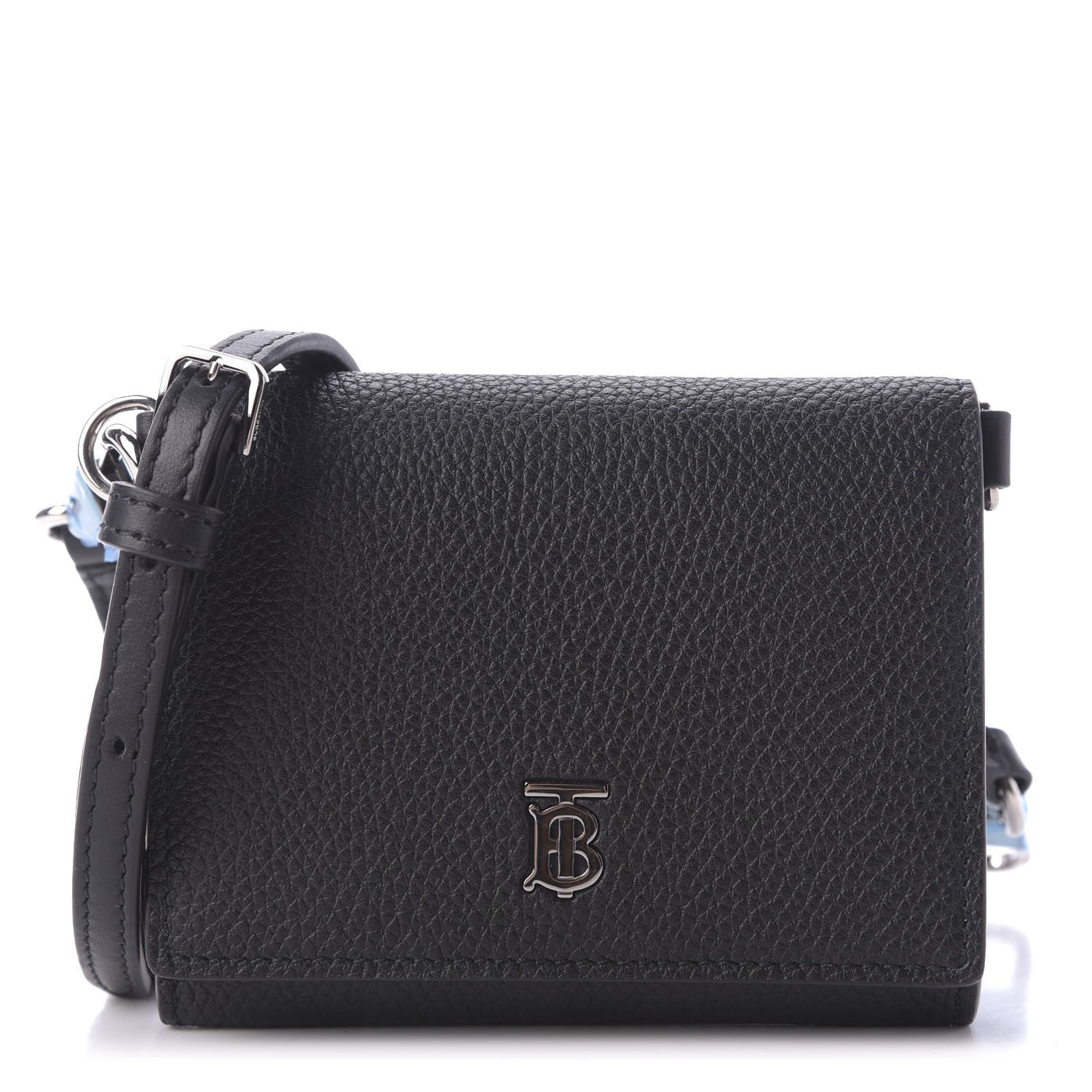 Burberry Grainy Calfskin Otis TB Wallet Black 1 of 8