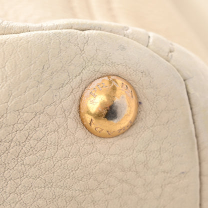 Prada Vitello Daino Side Pocket Tote Talco 18 of 21
