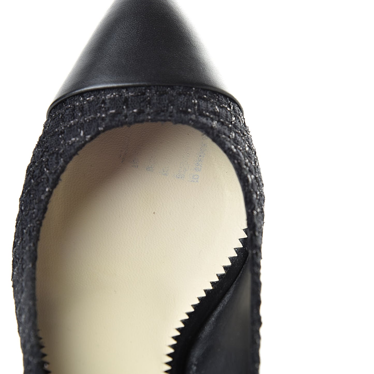 Lambskin Tweed CC Pump 36.5 Black