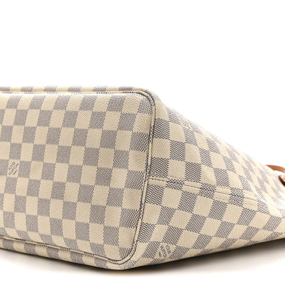 Louis Vuitton Damier Azur Neo Neverfull MM Rose Ballerine 12 of 21