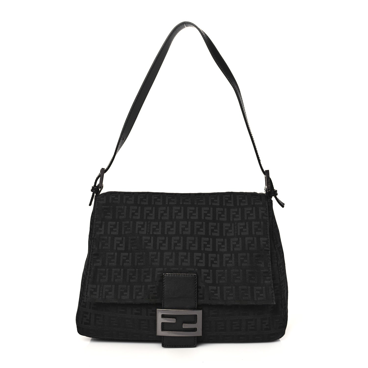 Fendi Zucchino Mama Baguette Black 1 of 6