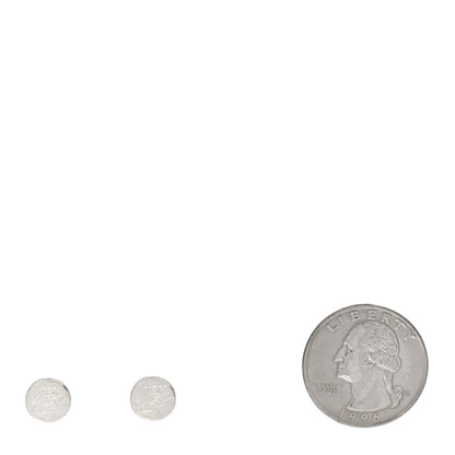 Tiffany Sterling Silver Notes Round Earrings 2 of 4