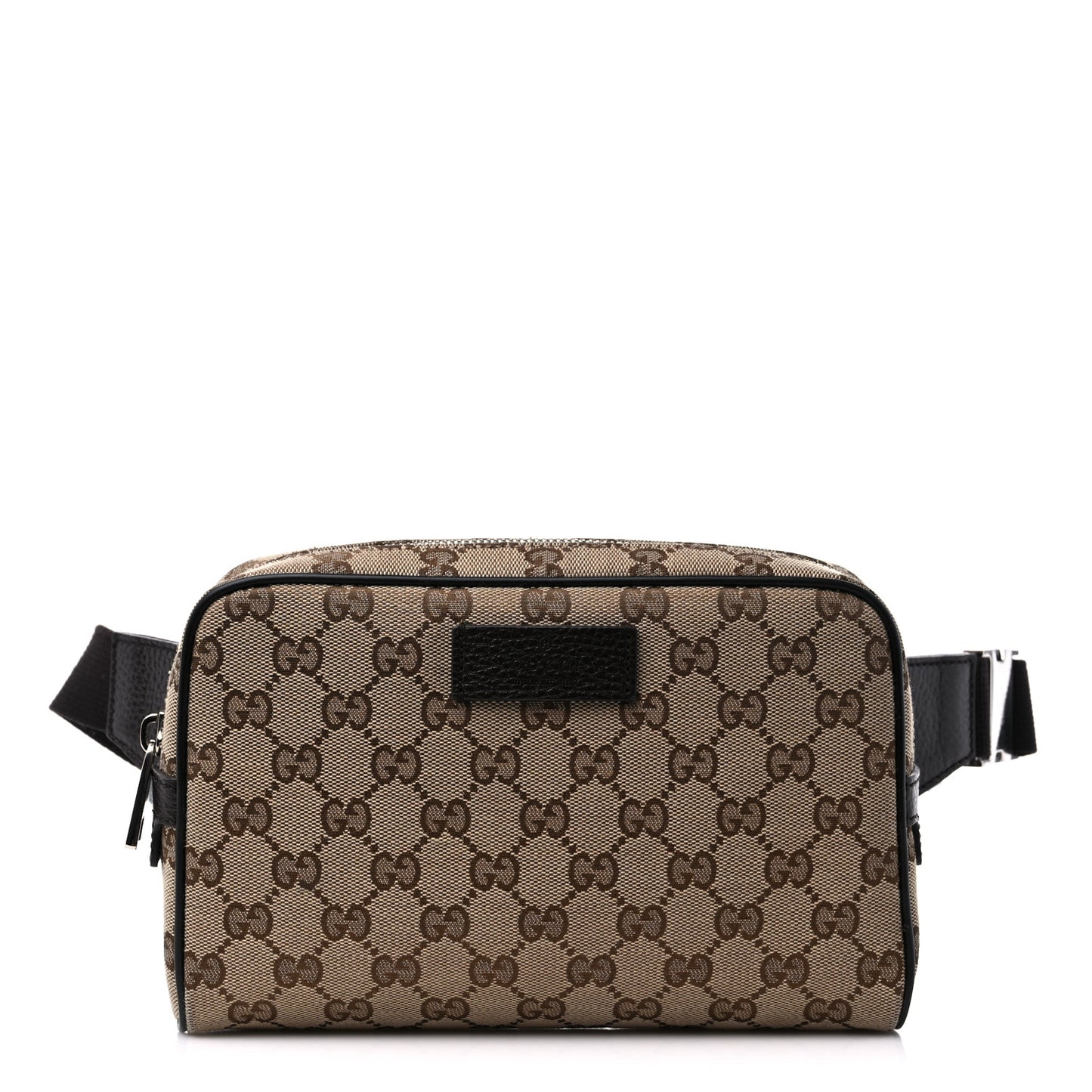 Monogram Dollar Calfskin Belt Bag Beige Ebony Testa di Moro Marrone Scuro