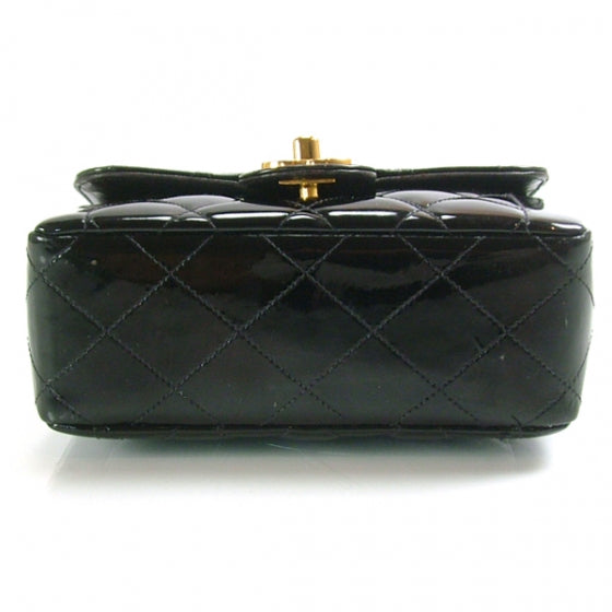 Patent Mini Flap Black