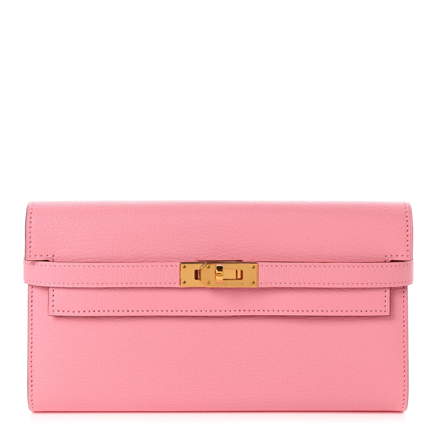 Chevre Mysore Kelly Longue Wallet Rose Confetti
