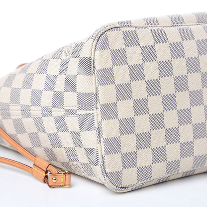 Louis Vuitton Damier Azur Neo Neverfull MM Rose Ballerine 8 of 16