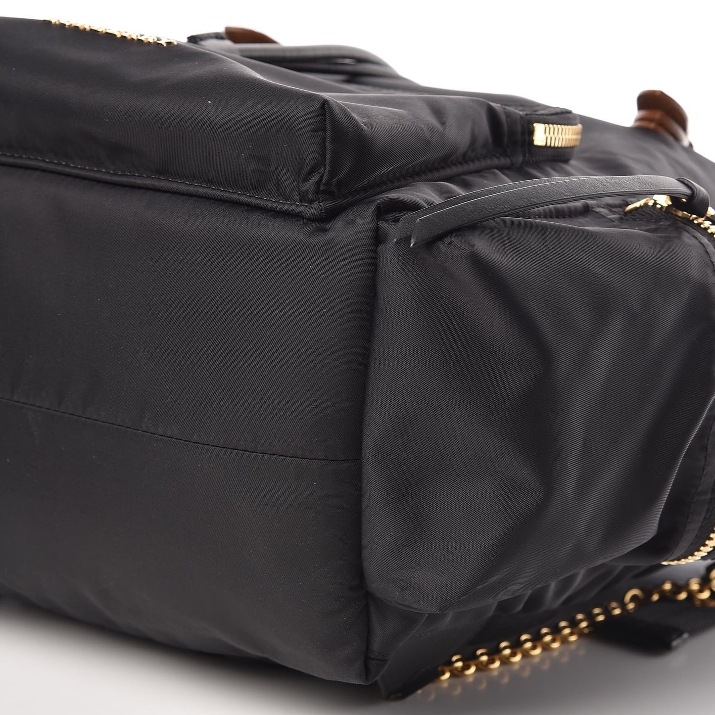 Nylon Large Rucksack Backpack Black