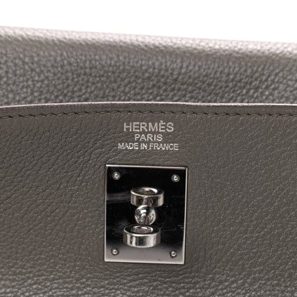 Hermes Taurillon Clemence Kelly Retourne 35 Etain 7 of 12