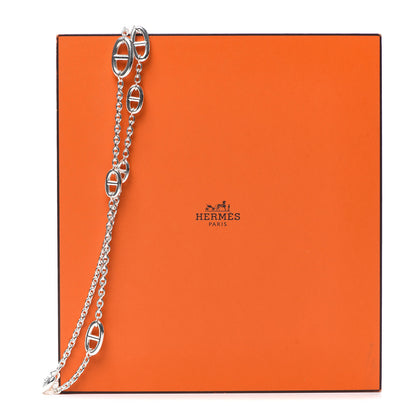 Hermes Sterling Silver Farandole Necklace 160 6 of 6